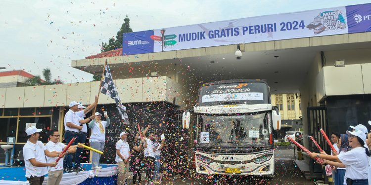 Peruri Berangkatkan 700 Pemudik Secara Gratis ke 3 Kota di Jawa Tengah