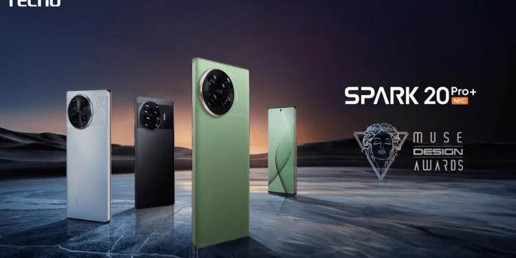 TECNO SPARK 20 Pro+ Raih Penghargaan Platinum Di MUSE Design Award 2024