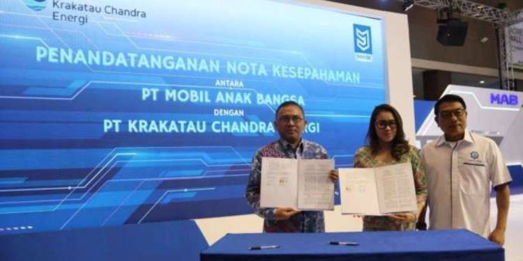 PT Krakatau Chandra Energi Dukung Ekosistem Electric Vehicle bersama PT MAB