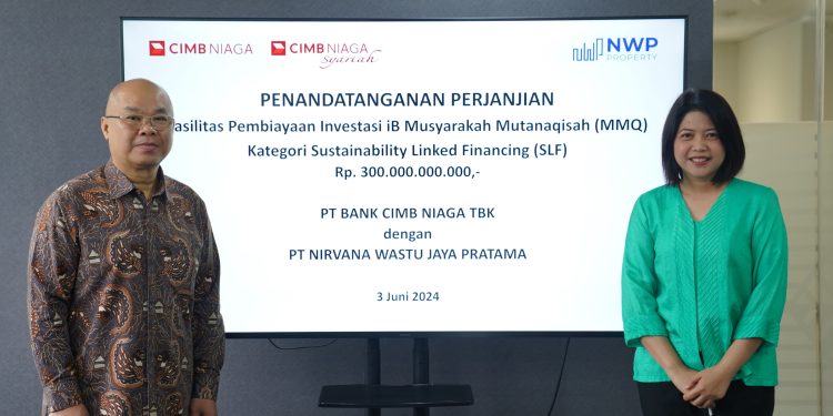 CIMB Niaga dan NWP Property Kerja Sama Pembiayaan Syariah Berbasis Sustainability-Linked