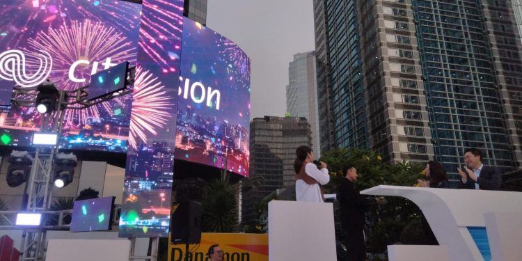 City Vision Hadirkan LED Ikonik di Gedung Bursa Efek Indonesia