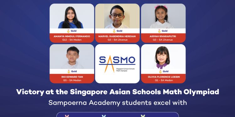 Siswa Sampoerna Academy Raih 59 Penghargaan di Singapore and Asian Schools Math Olympiad