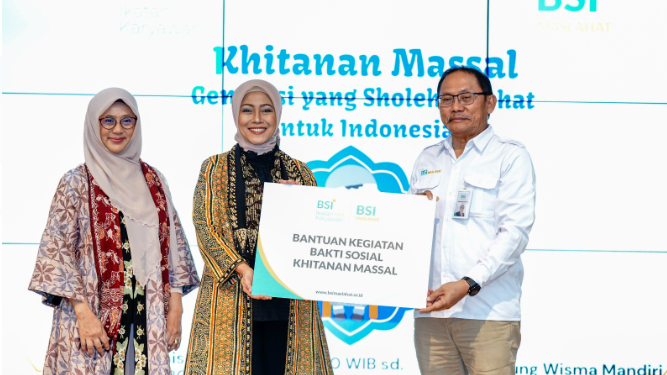 BSI Maslahat dan IIK BSI Gelar Khitanan Massal Untuk 50 Orang di Jakarta