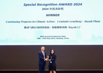 Semen Merah Putih Kembali Raih Penghargaan Internasional WCA “Climate Action” Award 2024
