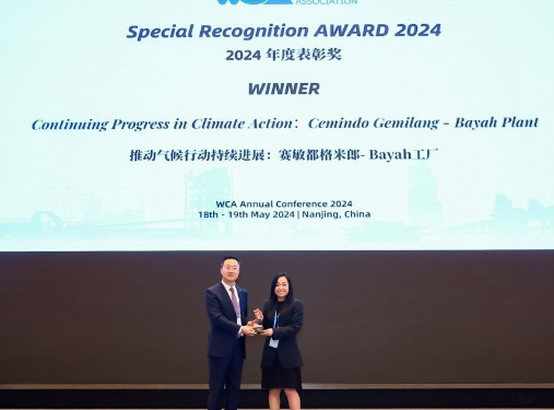 Semen Merah Putih Kembali Raih Penghargaan Internasional WCA “Climate Action” Award 2024