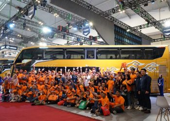Deretan Bus Double Decker Mewah Harapan Jaya Hadir di GIIAS 2024
