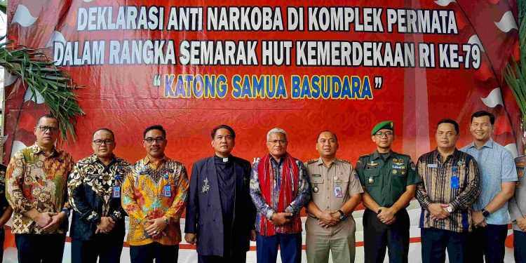 BNN Bersama Masyarakat Kampung Permata Gelar Deklarasi Anti Narkoba