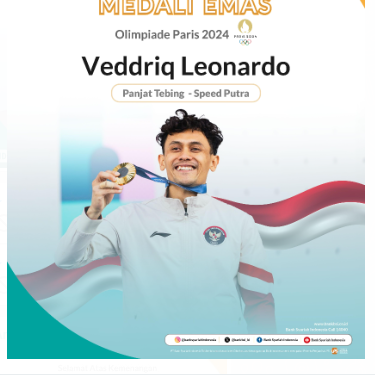 BSI Akan Apresiasi ‘Spiderman Indonesia’ Peraih Emas Panjat Tebing Olimpiade Paris 2024