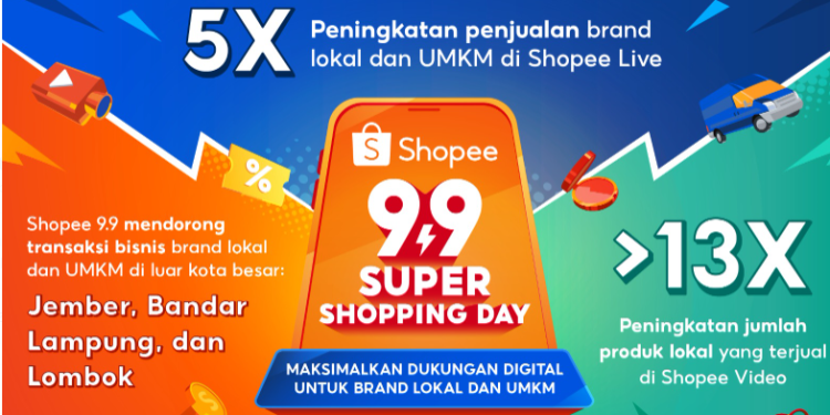 Penjualan Brand Lokal Melonjak 5X Lipat pada Shopee 9.9 Super Shopping Day