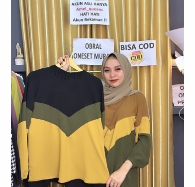 Amel Queens: Ibu Rumah Tangga yang Sukses Jadi Kreator Fashion Shopee Live