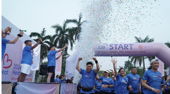 UOB Indonesia Galang Dana Rp350 juta via UOB Heartbeat Run/Walk 2024 Bantu Siswa Tuna Rungu