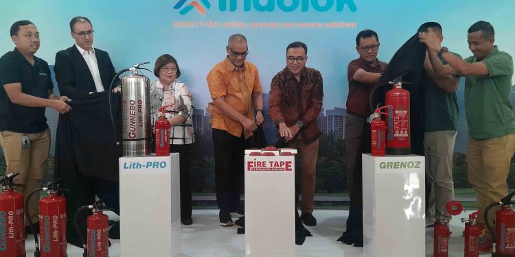 Indolok Bakti Utama Luncurkan Produk APAR Gunnebo Lith-PRO, GRENOZ, dan Fire Tape