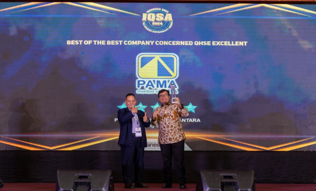 Pamapersada Nusantara Raih “The Best Of The Best Company Concerned QHSE Excellent” dan Lima Penghargaan Lain di IQSA 2024