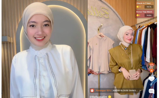 Kisah Sukses Bella Salim Raih Peluang dan Ubah Nasib Keluarga Melalui Shopee Live