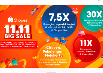 11.11 Big Sale Dorong Peningkatan Produk Terjual 7,5 Kali Lipat di Shopee Live