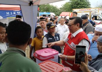 Ketum PMI Agung Laksono Kirim Bantuan Untuk Korban Musibah Kebakaran Kemayoran