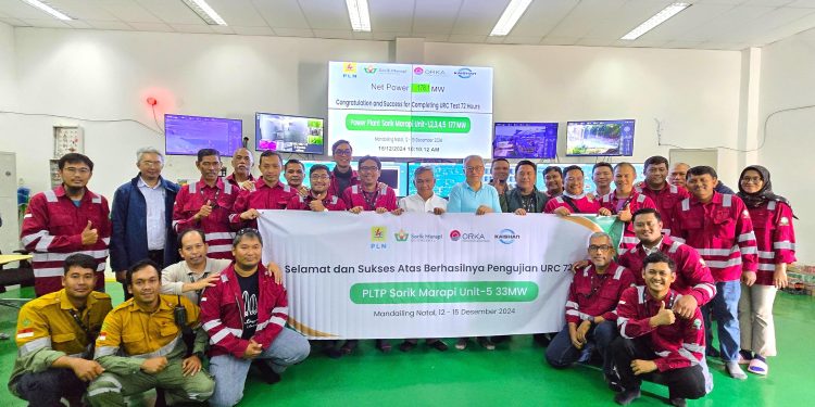 PLTP Sorik Marapi Sukses Jalankan Uji Kapasitas Pembangkit Unit-5 33 Megawatt