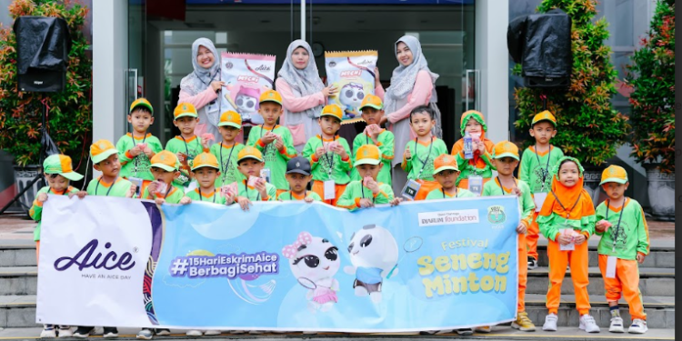 Aice Kembali Dukung Pembibitan Generasi Emas Bulu Tangkis di Festival SenengMinton 2024