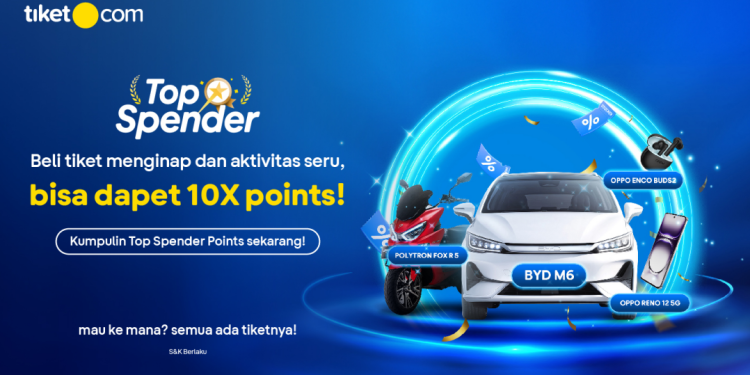 Cek Peringkatmu di tiket.com Top Spender, Liburan Seru dan Hadiah Spektakuler Menantimu!