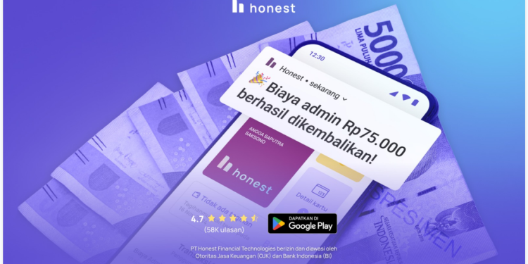 Honest Bebaskan Biaya Admin Hingga 9.2 Miliar, Reward untuk Pengguna Kartu Kredit Bijak