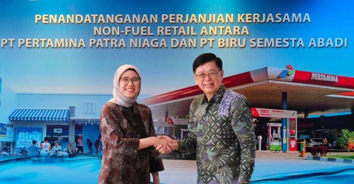 Depo Air Minum Biru Bersama Pertamina Patra Niaga Perluas bisnis NFR di SPBU