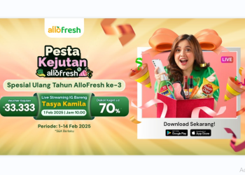 Di PESTA KEJUTAN Anniversary Ke-3, AlloFresh Traktir Pengguna Gelontoran Diskon dan Promo