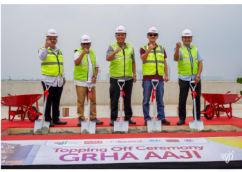 Topping Off Gedung Grha AAJI, Tonggak Baru bagi Industri Asuransi Jiwa Indonesia