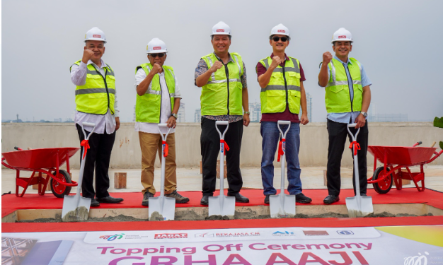 Topping Off Gedung Grha AAJI, Tonggak Baru bagi Industri Asuransi Jiwa Indonesia