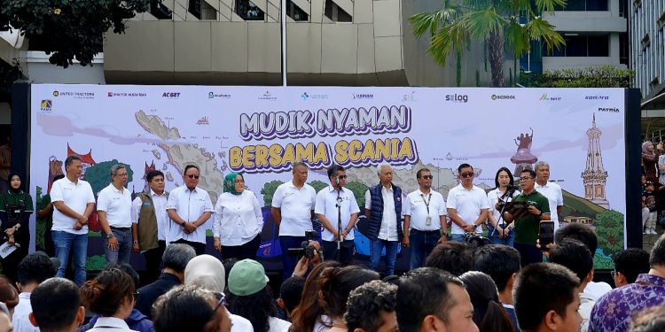 Grup United Tractors Gelar Mudik Nyaman Bersama Scania