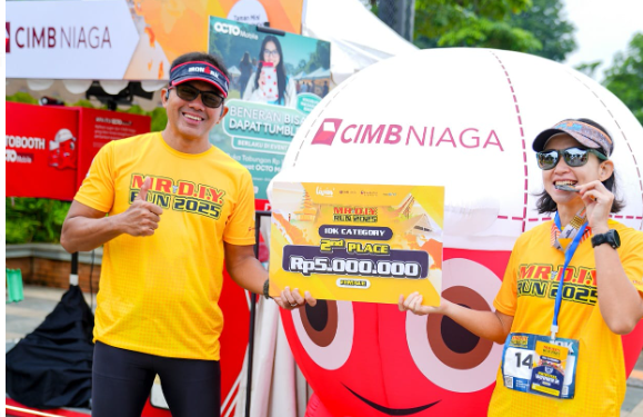 CIMB Niaga Terus Dukung Gaya Hidup Sehat Masyarakat melalui MR DIY Run 2025