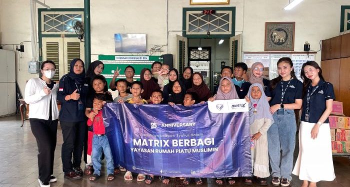 Perayaan 25 Tahun Matrix NAP Info Berbagi Bersama Anak Yatim