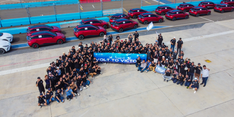 Dukung Formula E Jakarta, Komunitas Mobil Listrik MG Lakukan Parade Kendaraan Listrik di Ancol