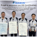 PT Daikin Industries Indonesia Resmi Kantongi Sertifikat  ISO 9001:2015, ISO 45001:2018 dan ISO 14001:2015