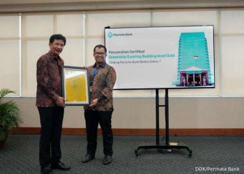 Gedung Permata Bank Raih Sertifikasi Green Building dari GBCI
