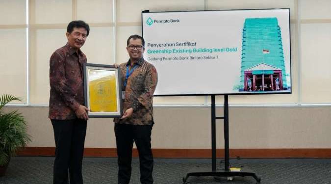 Gedung Permata Bank Raih Sertifikasi Green Building dari GBCI