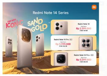 Redmi Note 14 Series Sand Gold, Tampilan Warna Baru, Gaya Baru