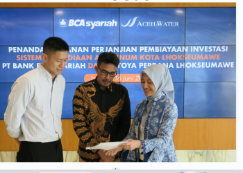 BCA Syariah dan Toya Perdana Lhokseumawe Tanda Tangani Kerja Sama Proyek Air Siap Minum