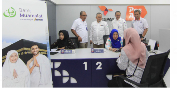 PosIND dan Bank Muamalat Luncurkan Layanan Tabungan Haji di Kantor Pos