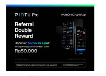 PINTU Tingkatkan Komisi Referral Program, Perluas Akses Investasi Crypto di Indonesia   