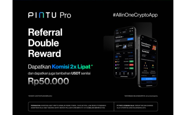PINTU Tingkatkan Komisi Referral Program, Perluas Akses Investasi Crypto di Indonesia