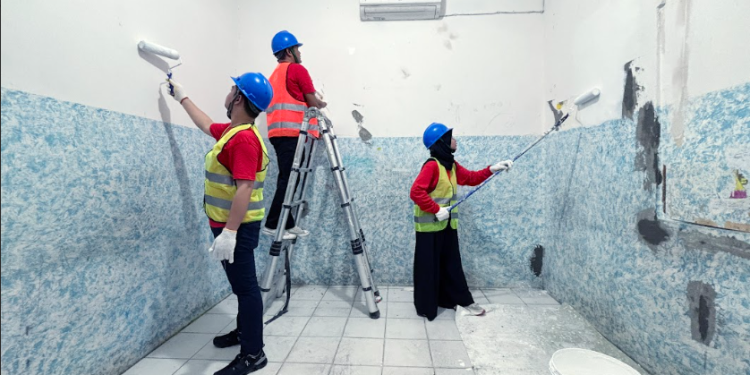 Semen Merah Putih dan Karyawan Perbaiki Fasilitas SLB, Peduli Pendidikan Inklusif