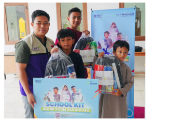 Tahun Ajaran Baru, Baitulmaal Muamalat Gembirakan Anak Yatim dan Dhuafa