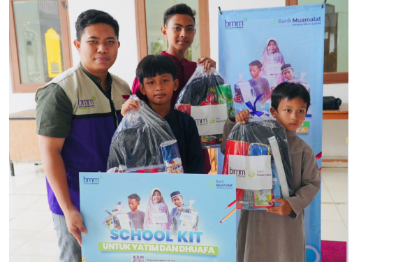 Tahun Ajaran Baru, Baitulmaal Muamalat Gembirakan Anak Yatim dan Dhuafa
