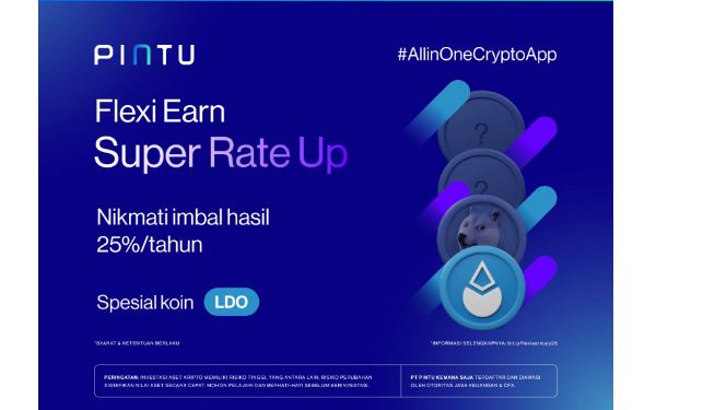 PINTU Hadirkan Imbal Hasil Fitur Flexi Earn Hingga 25%
