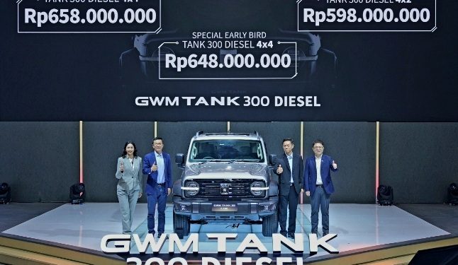 GWM Indonesia Resmi Meluncurkan GWM Tank 300 Diesel di Ajang GIIAS 2025