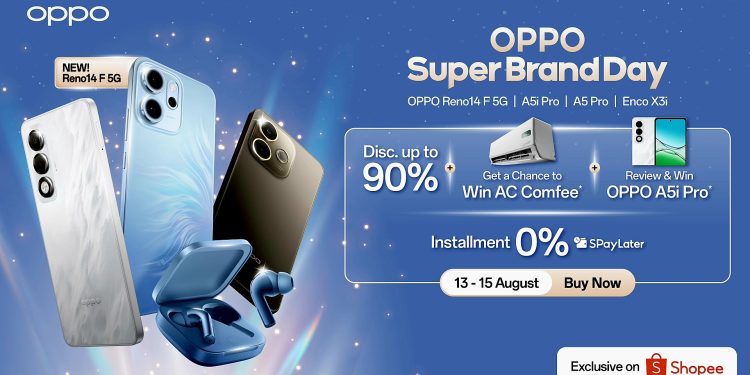 Diskon Gede, Hadiah Langsung, Cuma 3 Hari!  OPPO Super Brand Day Hadir Lagi Mulai 13 Agustus