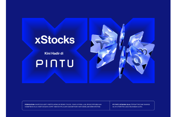 Aplikasi PINTU Luncurkan xStocks, Permudah Akses Tokenisasi Saham Pengguna Crypto Indonesia