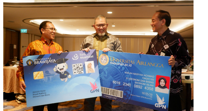 Bank Muamalat Luncurkan Co-Branding Kartu Tanda Mahasiswa dengan Universitas Airlangga dan Universitas Brawijaya