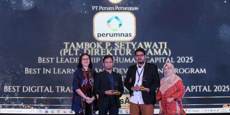 Perumnas Meraih 3 penghargaan Best Human Capital (HC) Awards 2025