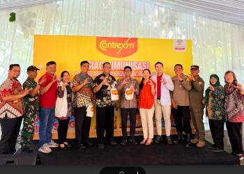 Contrexyn Siaga Imunisasi Lebih dari 1.000 Anak, Wujudkan Generasi Emas Anak Indonesia
